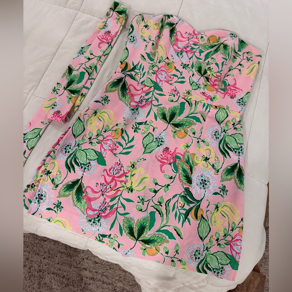 Lilly Pulitzer Strapless Skirted Romper Kylo